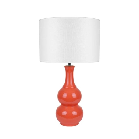 Estelle Classic Poittery Wheel Ceramic Table Lamp Light Orange