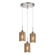ESPEJO Pendant Lamp Light Interior ES x 3 72W Copper Glass Oblong Round Base