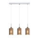 ESPEJO Pendant Lamp Light Interior ES x 3 72W Copper Glass Oblong Square Base