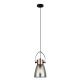 FUMOSO Pendant Lamp Light Interior ES Smoke Glass Ellipse with Copper Highlight OD145mm