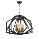 GAMBA Pendant Lamp Light Interior ES X 5 Antique Brass Wide Angular Cage OD600mm