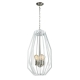 GAMBA Pendant Lamp Light Interior ES X 4 White Narrow Angular Cage OD380mm