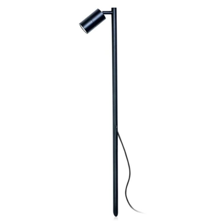 Garden Spike Light Single Adjustable 12V MR16 Black IP65 L1000mm Cable encl Post