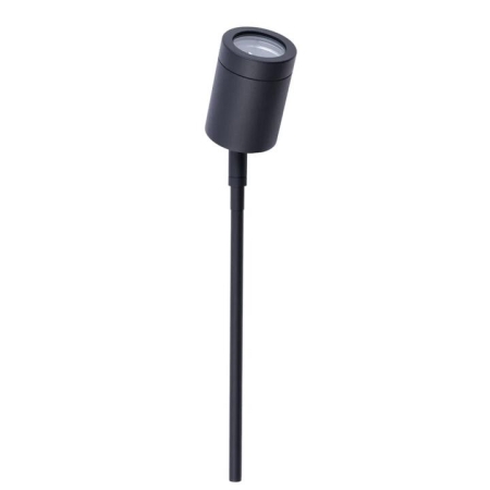 Garden Spike Light Single Adjustable 12V MR16 Black IP65 L626mm Cable encl