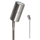 Garden Spike Light Single Adjustable 12V MR16 Stainless Steel 316 IP65 L650mm Cable encl