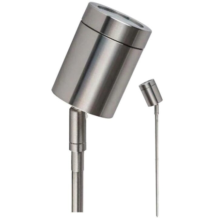 Garden Spike Light Single Adjustable 12V MR16 Stainless Steel 316 IP65 L550mm Cable encl