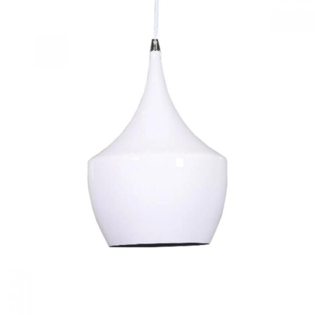 Eva Elegant Metal Wine Glass Pendant Light Lamp - Milky White