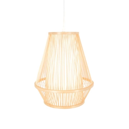 New Oriental Empire Modern Oriental Wooden Hand-Woven Bamboo Pendant Lamp Light - Natural