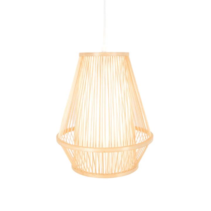 New Oriental Empire Modern Oriental Wooden Hand-Woven Bamboo Pendant Lamp Light - Natural