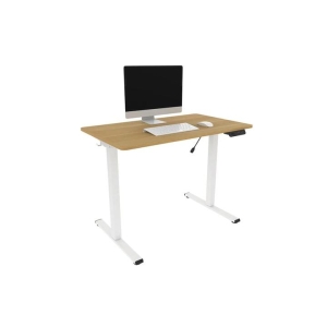 ET150 Series Standing Computer Work Task Study Office Desk W/ USB Port - Natural/White - Natural