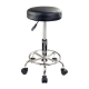 Forever Beauty Black Salon Barber Stool Swivel Round Type