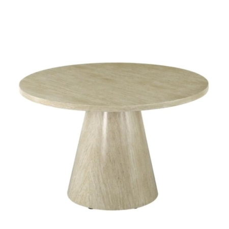 Raimon Furniture Fiore Round Wooden Kitchen Dining Table French Fawn 120cm - Natural