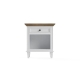 Enzo Nightstand Bedside Table White - White