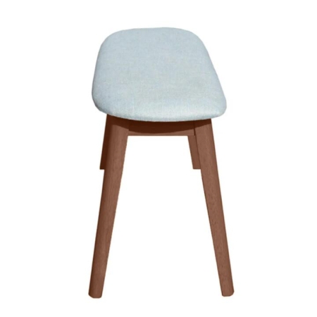 Design Square Fabric Linen Dining Kitchen Bench Seat Wooden Legs Mint/Walnut