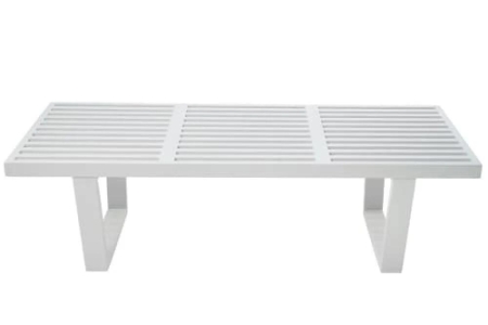 George Nelson Replica Platform Bench 152cm - Off White