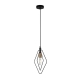CONTOUR Pendant Lamp Light Interior ES Black Diamond with Antique Brass Highlight OD210mm