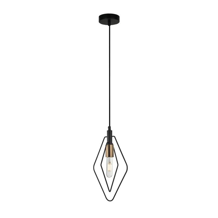 CONTOUR Pendant Lamp Light Interior ES Black Diamond with Antique Brass Highlight OD210mm