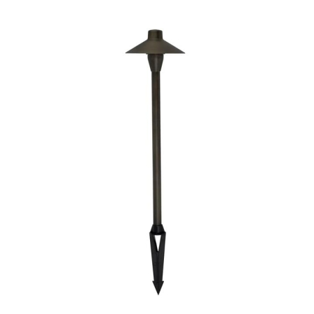 COOLIE Garden Spike Light Fixed 12V G4 Rustic Brass IP54 L800mm Low Glare