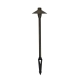 COOLIE Garden Spike Light Fixed 12V G4 Rustic Brass IP54 L800mm Low Glare