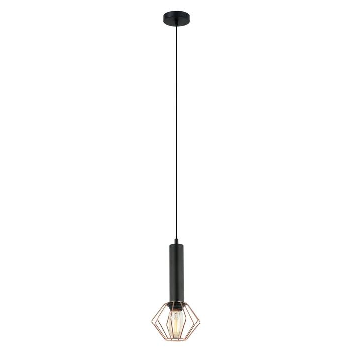 CORAZON Pendant Lamp Light Interior ES Matte Black with Copper Cage Diamond OD150mm