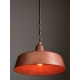 DEKSEL Pendant Lamp Light Interior ES Aged Copper Angled Dome OD400mm x H175mm