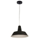 DIVO Pendant Lamp Light Interior ES Black Angled Dome OD355mm