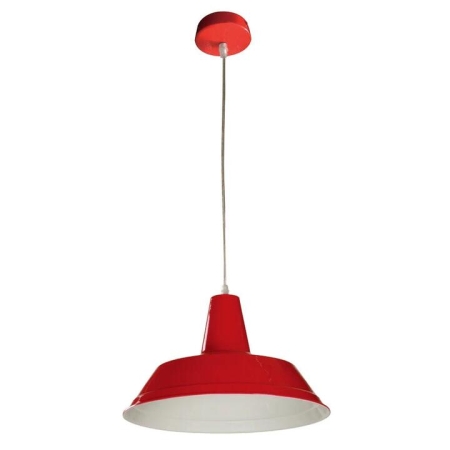 DIVO Pendant Lamp Light Interior ES Red Angled Dome OD355mm