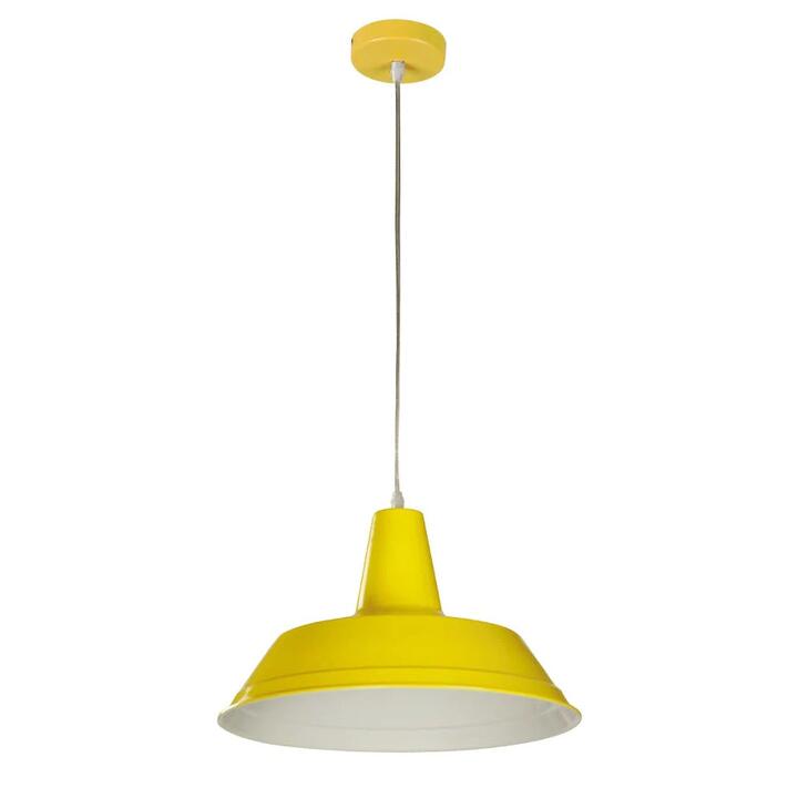 DIVO Pendant Lamp Light Interior ES Yellow Angled Dome OD355mm