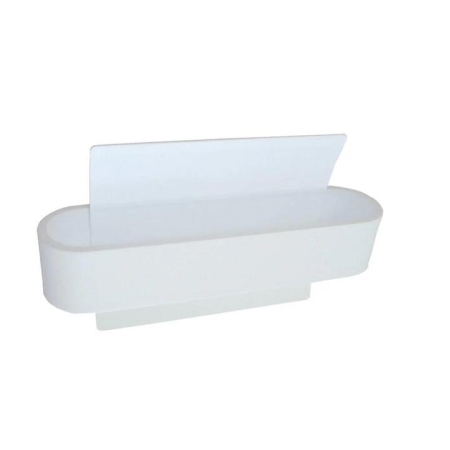 DUBAIG Wall Light Interior Surface Mounted 6W Rectangular Curved Matte White 3000K 460LM