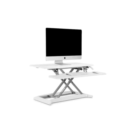 DuoPro Height Adjustable Sit Stand Computer Work Task Study Office Desk Riser - White