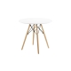 Eames Replica Wooden round Kitchen Dining Table 80cm - White
