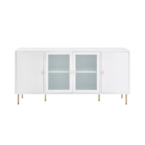 Edward Buffet Unit Sideboard Storage Cabinet Unit - White - White