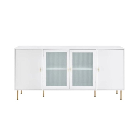 Edward Buffet Unit Sideboard Storage Cabinet Unit - White - White