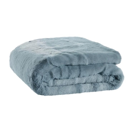 Delmar Faux Fur Throw - Storm