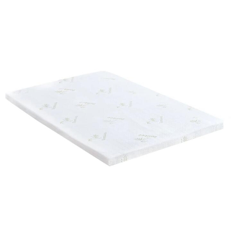 DreamZ 5cm Thickness Cool Gel Memory Foam Mattress Topper Bamboo King Single