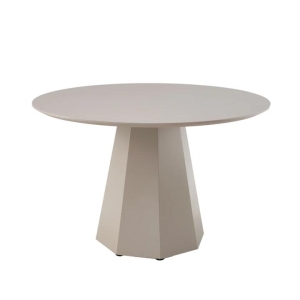 Raimon Furniture Delisa Modern Round Wooden Kitchen Dining Table 120cm Putty