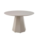 Raimon Furniture Delisa Modern Round Wooden Kitchen Dining Table 120cm Putty