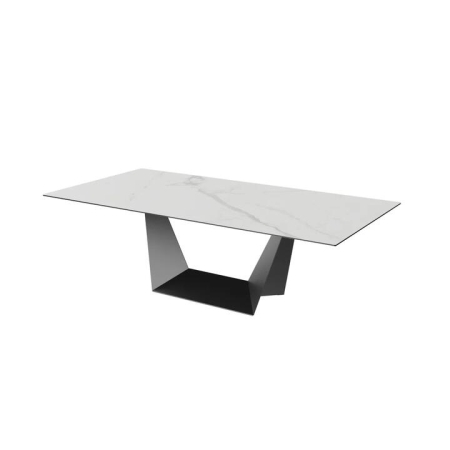 Raimon Furniture Corby Modern Rectangular Fixed Kitchen Dining Table 240cm Marmo Ceramic