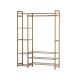 Clothes Rack Coat Stand 8 Shelves Bamboo