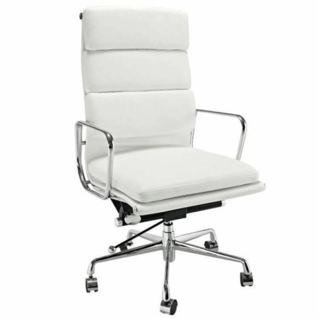 Eames Replica Soft Pad Management Office Chair - High Back - White