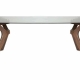 Cox Rectangular Glass Dining Table - 180cm - Walnut