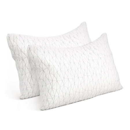 Bedding Set of 2 Rayon King Memory Foam Pillow
