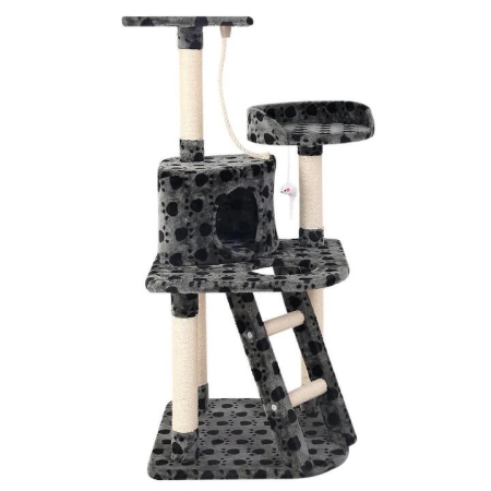 Cat Tree 120cm Trees Scratching Post Scratcher Tower Condo House Furniture Wood 120cm