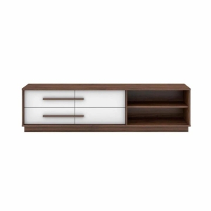 Cecilia Modern Scandinavian TV Stand Entertainment Unit 1.6m - Columbia/White