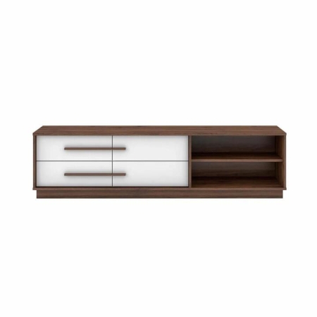 Cecilia Modern Scandinavian TV Stand Entertainment Unit 1.6m - Columbia/White