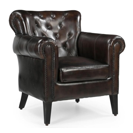 Carson Leather ArmChair Relaxing Accent Chair