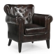 Carson Leather ArmChair Relaxing Accent Chair