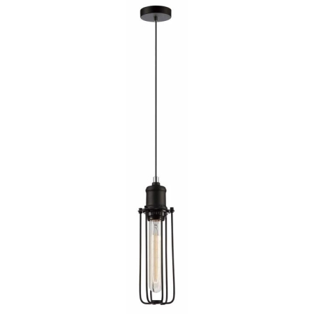 BLACKBAND Pendant Lamp Light Interior ES Black Tubular Cage OD75mm