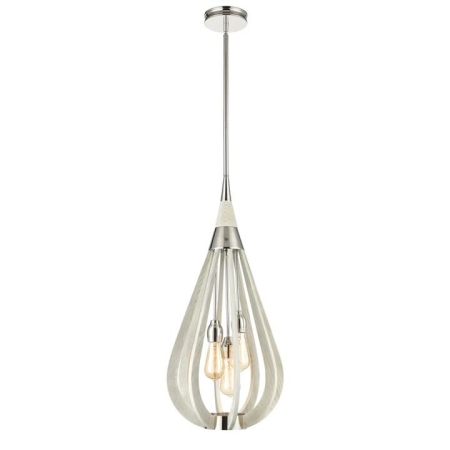 BONITO Pendant Lamp Light Interior ES x 3 Winter Moss Medium Tear Drop OD355mm