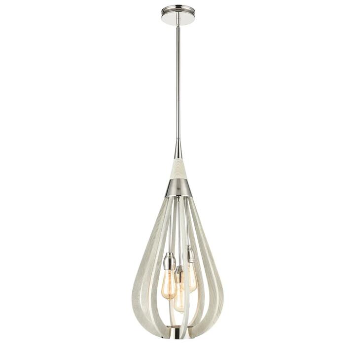 BONITO Pendant Lamp Light Interior ES x 3 Winter Moss Medium Tear Drop OD355mm